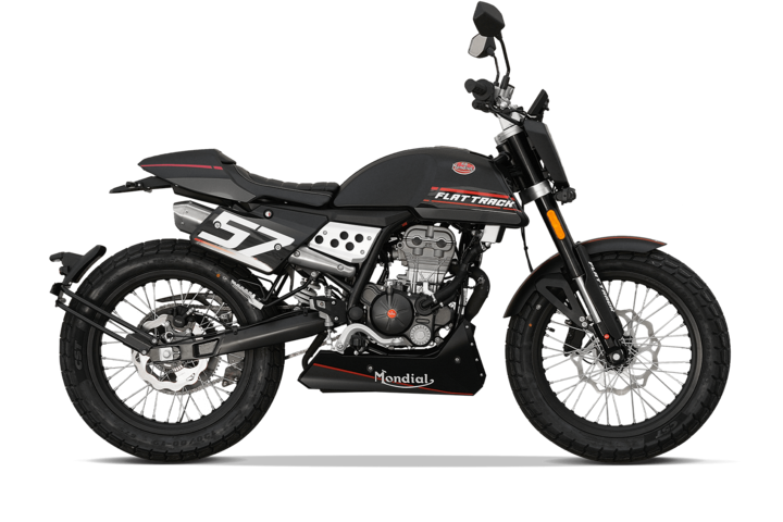 Bikes 125ccm - F.B Mondial FLAT TRACK 125i ABS in black | Ansicht 1